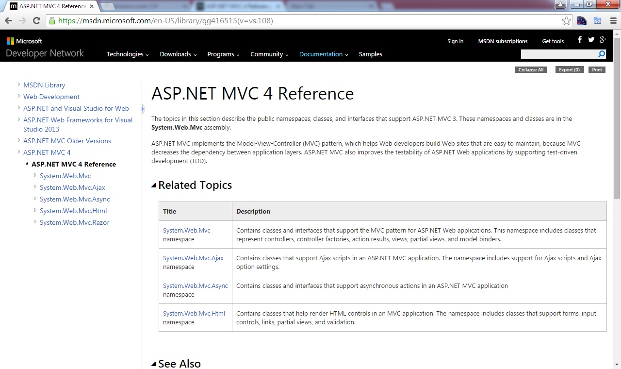 ASP.Net MVC msdn Layout