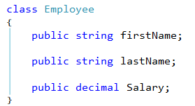 public string c#